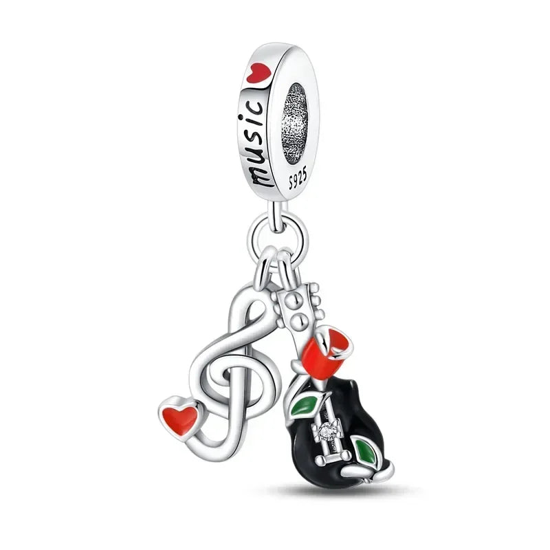 925 Sterling Silver Red Medicine Cabinet Pendant Charms