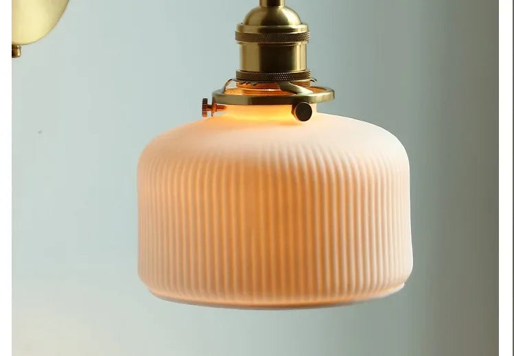 Ceramic Modern Wall Lamp Beside Pull China Switch