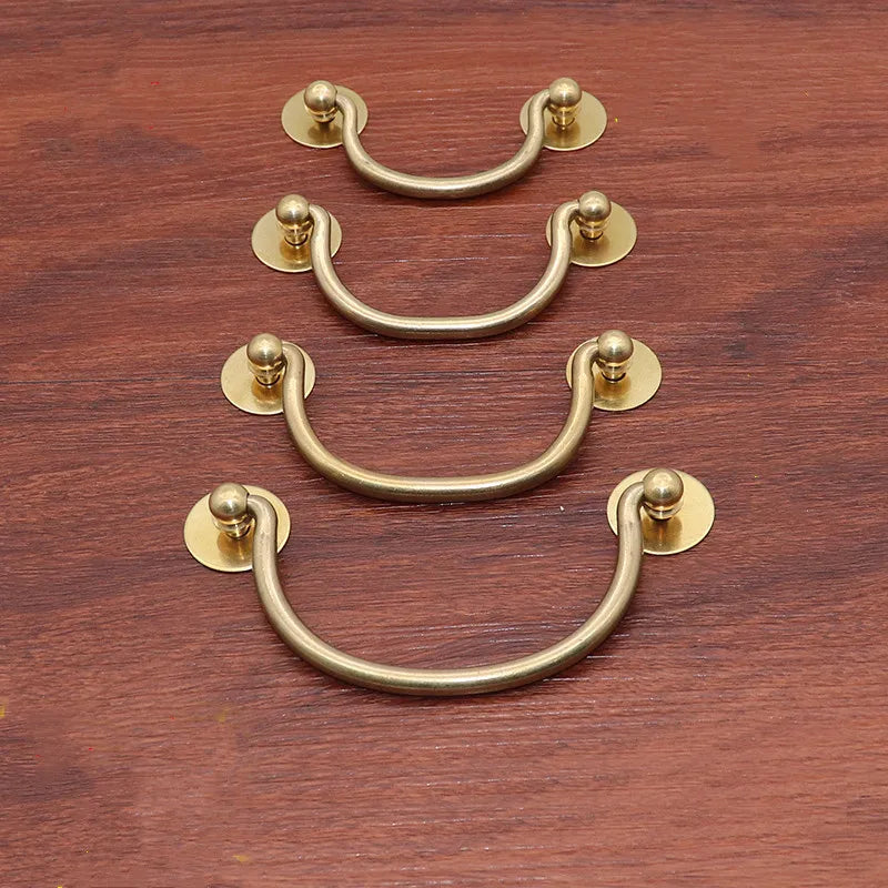 Xipeiyi Pure Copper Retro Medicine Cabinet Handle Brass
