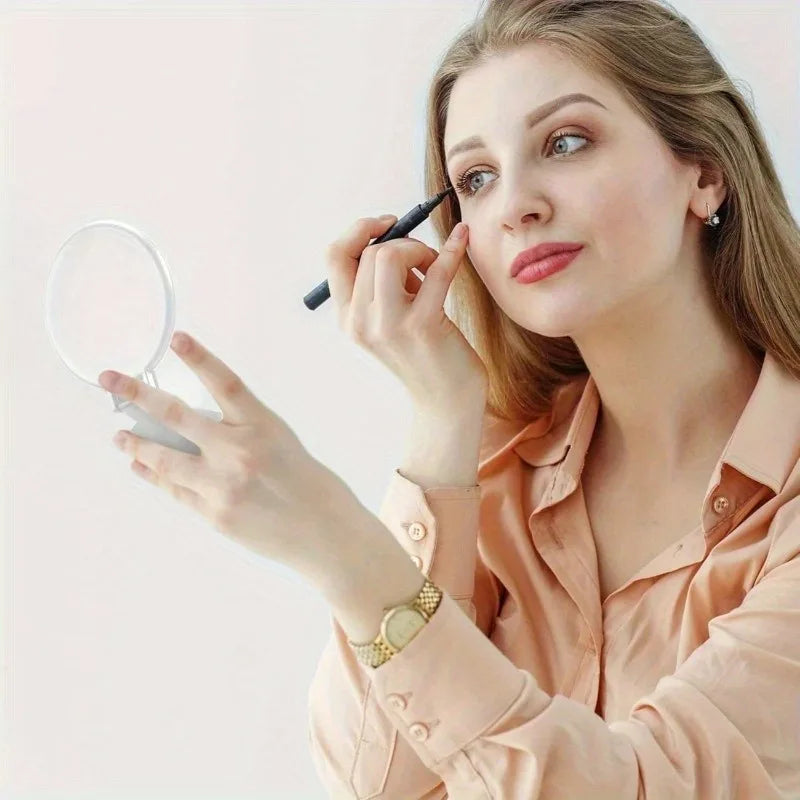 100pcs Mini Folding Makeup Mirror Circular Pocket Mirror