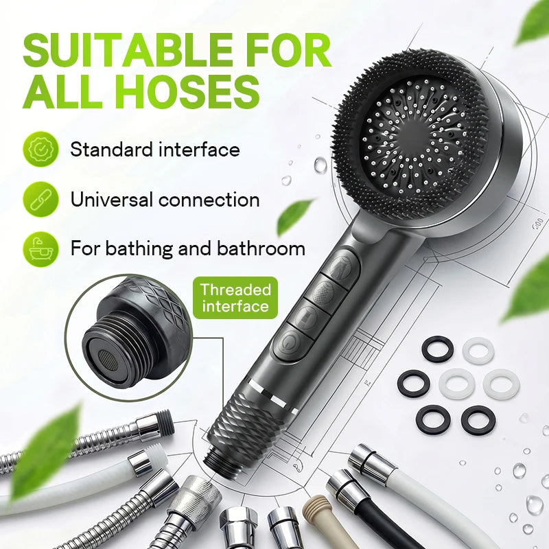 Handheld Shower Encrypted Hose Shower Wall Seat Pressure
