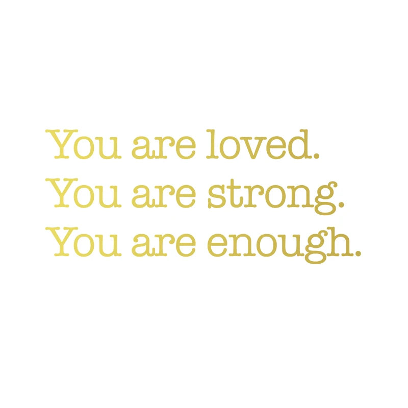 Am Loved Worthy Enough Mirror Vinyl Sticker Bathroom