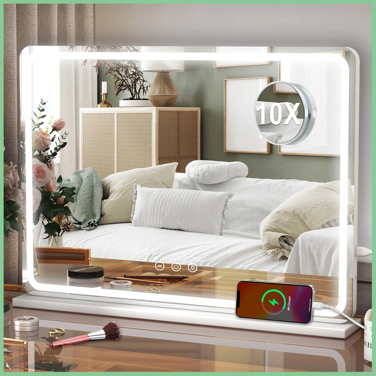 80cm Dressing Table Led Hollywood Vanity Mirror Large