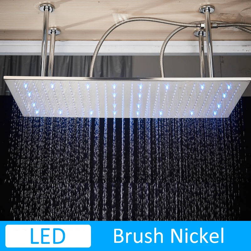 Luxury 80cm Rain Shower Head Chrome Big Top