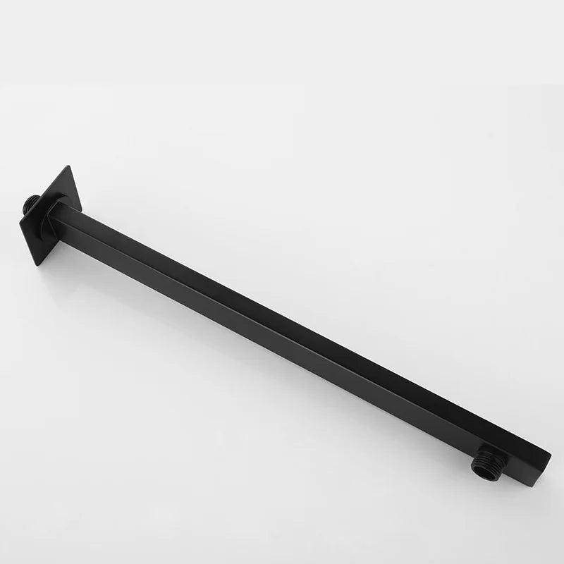 Matte Black Brass Bathroom Shower Faucets Lanos Rain