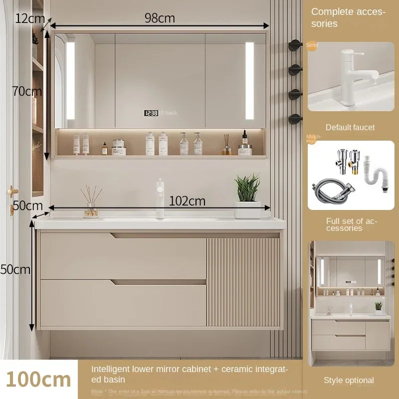 Modern Basin Bathroom Cabinet Combination Sink Minimalist