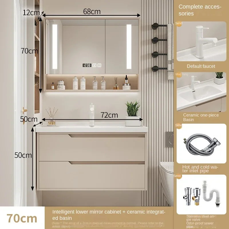 Modern Basin Bathroom Cabinet Combination Sink Minimalist
