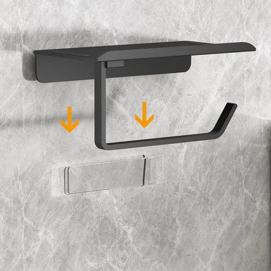 Wall Mounted Toilet Paper Holder No Drill Self