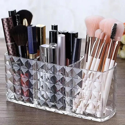 1pcs/2pcs Diamond Patterned Mirror Cabinet Storage Box Bathroom