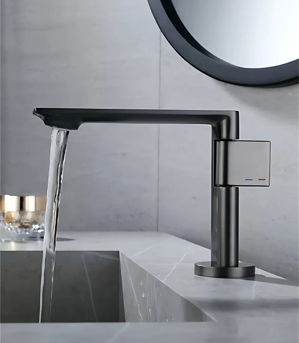 Brass Water Tap Modern Novel Design Bathroom Faucet