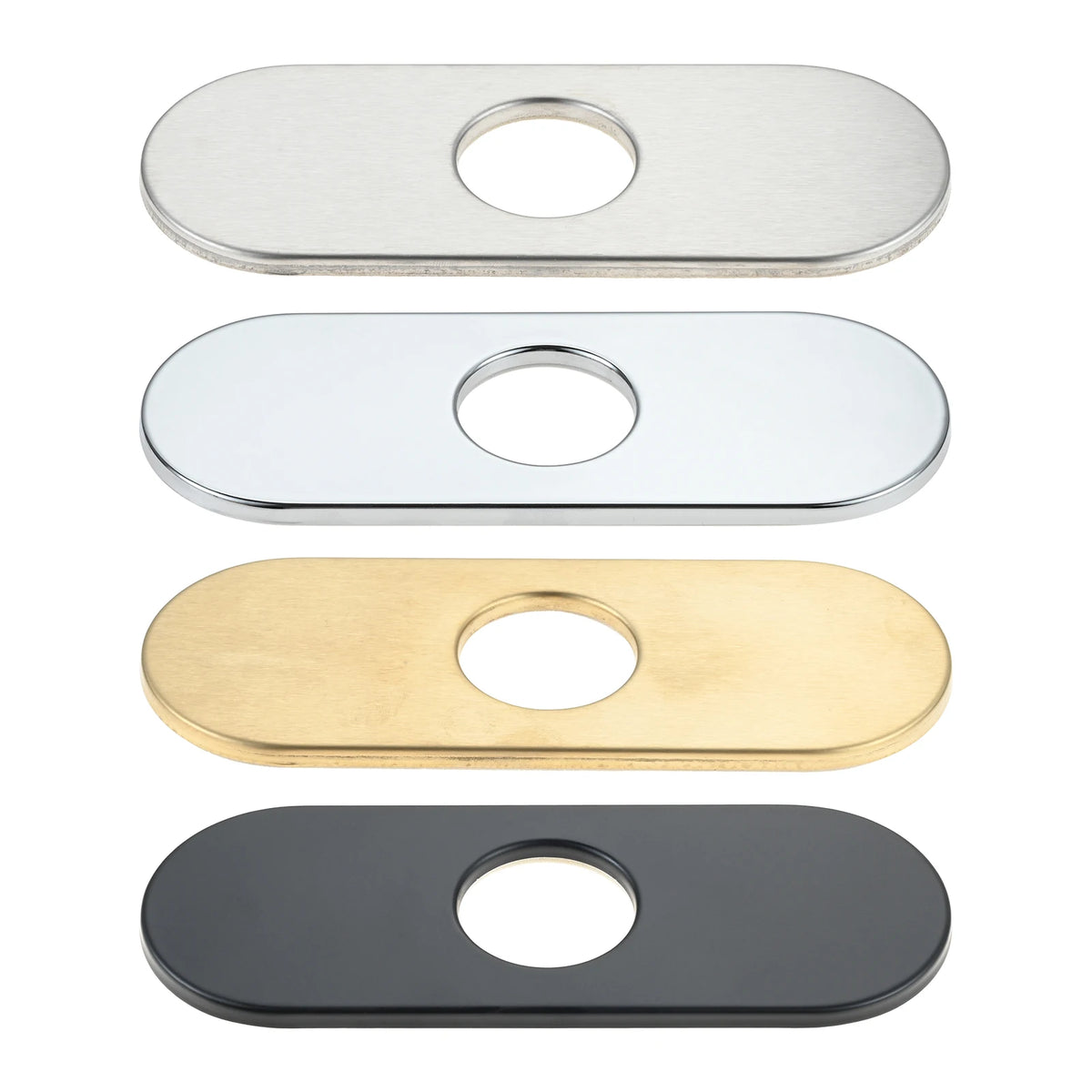 1pc Faucet Cover Plate Stainless Steel Deck Plate