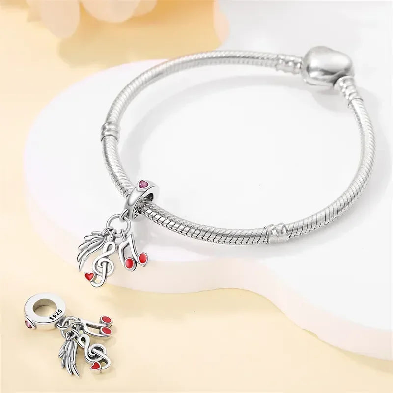 925 Sterling Silver Red Medicine Cabinet Pendant Charms
