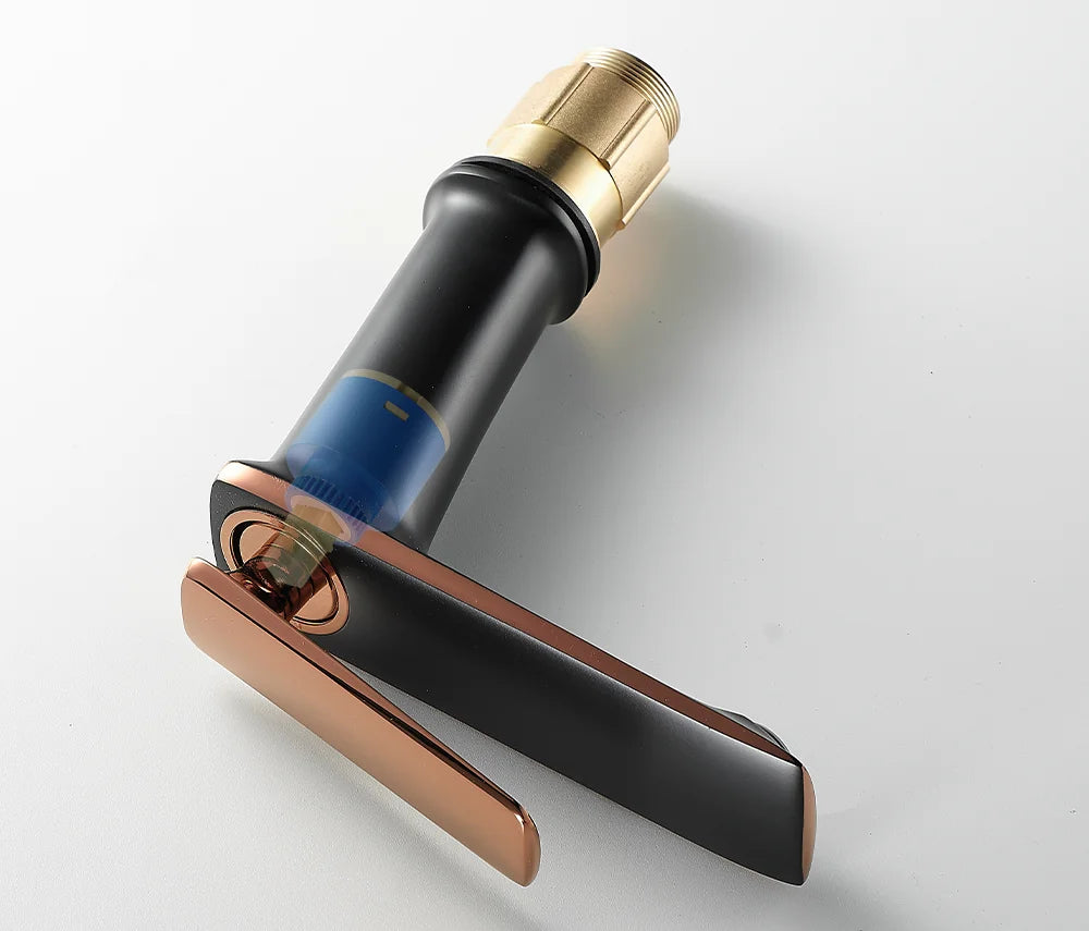 Basin Faucets Black Brass Faucet Cold Bathroom Sink