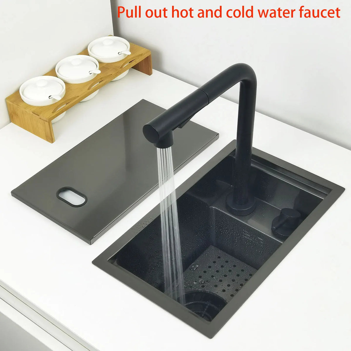 Mini Bar Sink Matte Black Nano Coating Cup