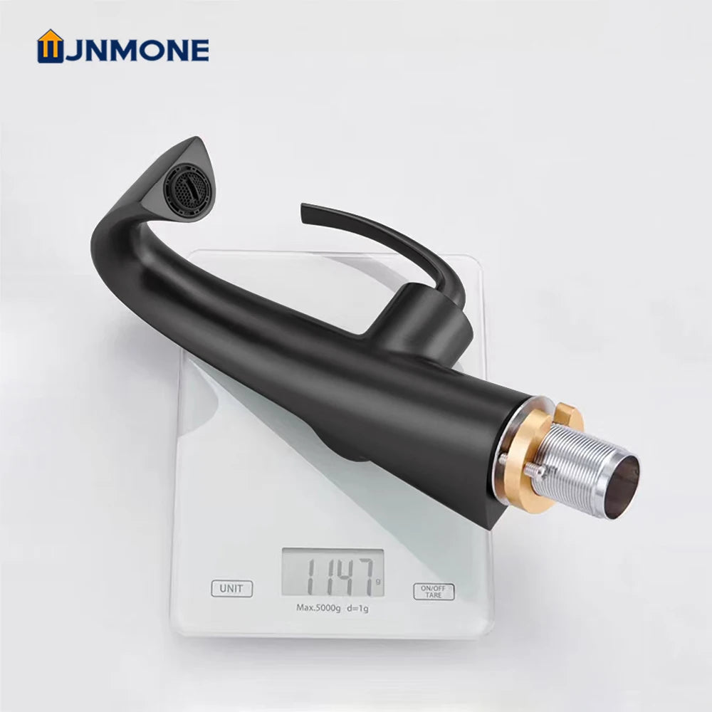 Modern Design Bathroom Sink Faucet Lever Hole Cold