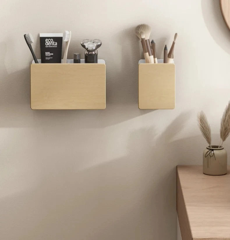 Luxury Walnut Wood Wall Mount Storage Box No
