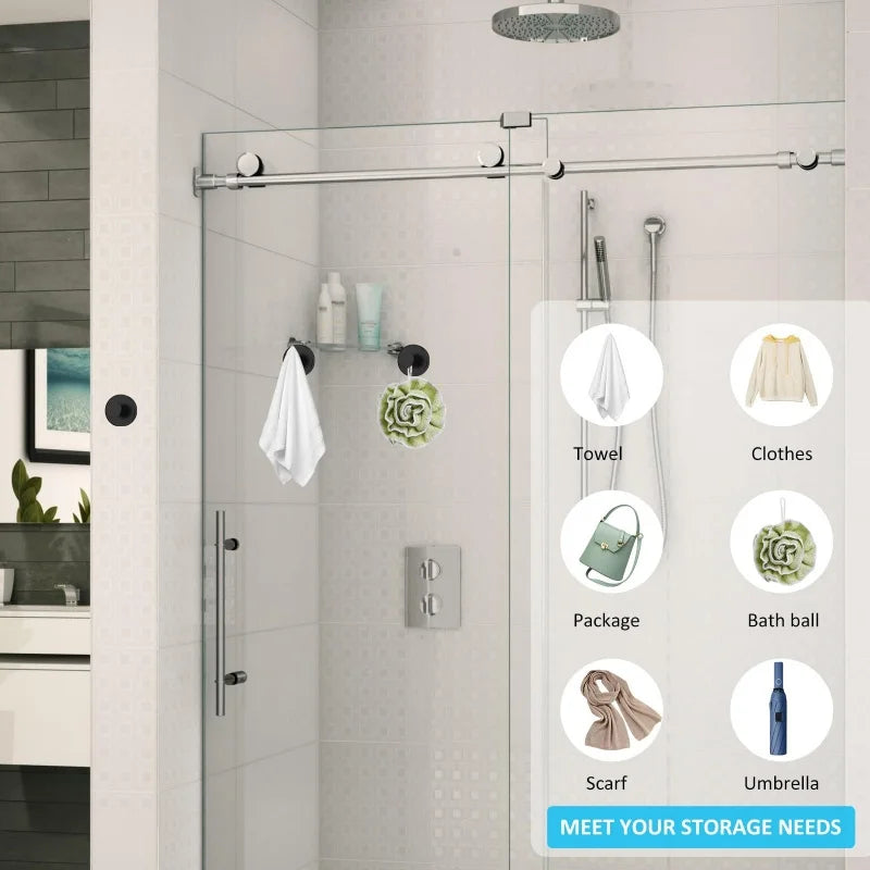 Suction Cup Hooks Towel Coat Bath Robe Hook