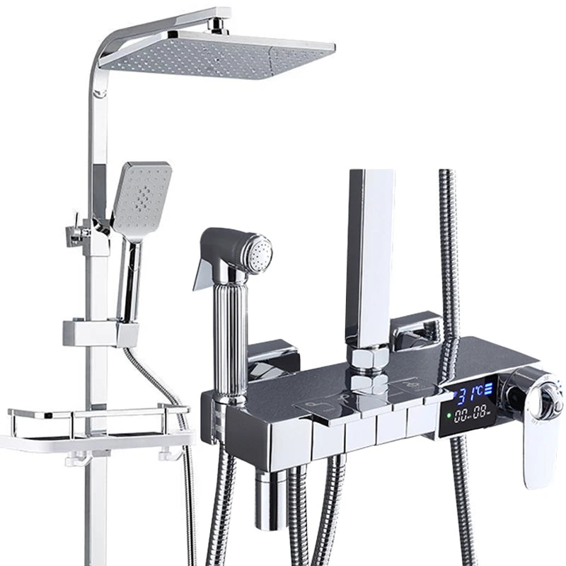 12 Inch Rainfall Shower System Bathroom Luxury Thermostatic