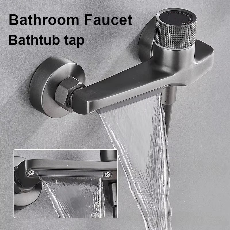 Gunmetal Gray Shower Faucet Brass Mixer Valve Shower