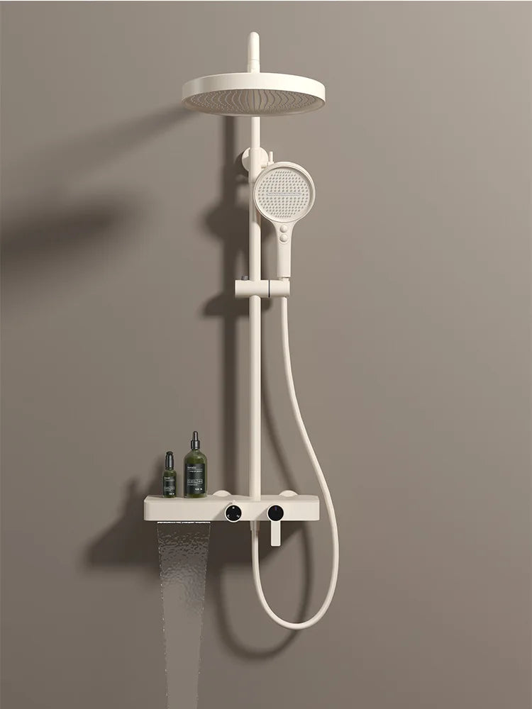 Brushed Gold Bathroom Shower Quality Brass Cold Bathroom