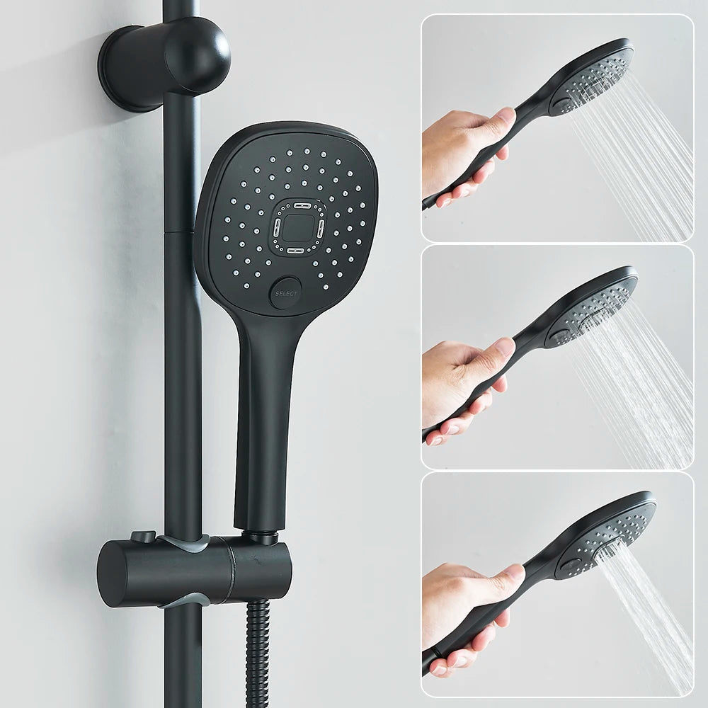 Senlesen Shower Faucet Bathroom Shower Rain Shower Brass