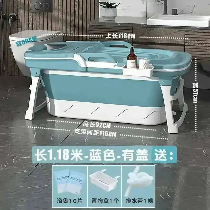 Tub Bathtubs Adult Folding Bathtub Foaming Simple Adult