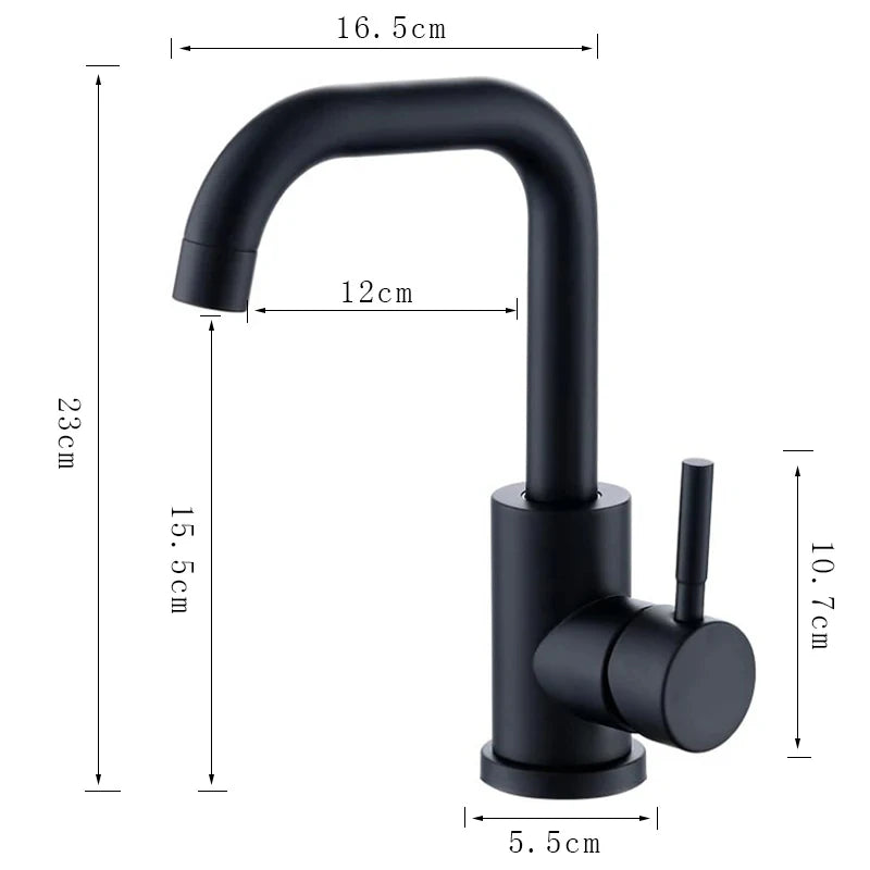 304 Stainless Steel Bathroom Basin Faucet Cold Wash