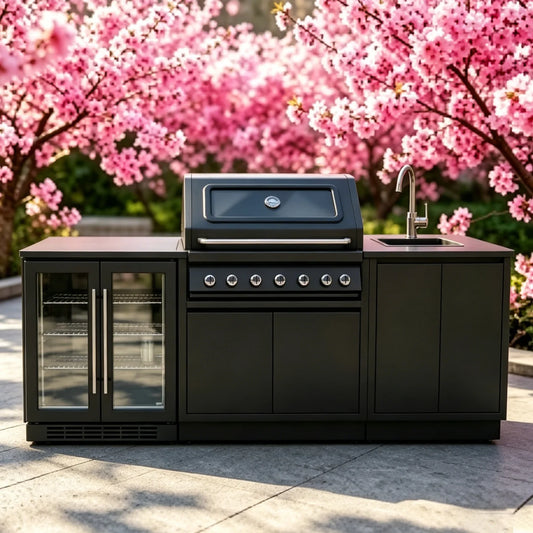 Modern Modular Functional Stainless Steel Outdoor Cabinets Grill