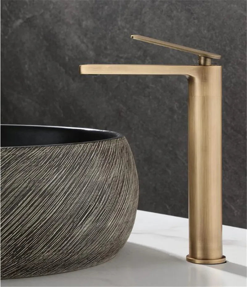 Basin Faucets Antique Bronze Bathroom Faucet & Cold