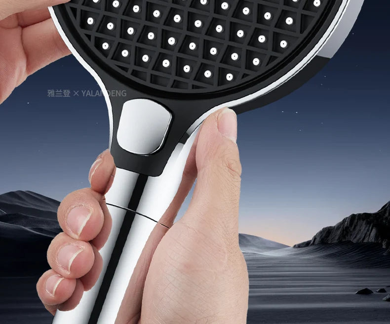 150mm Big Panel Modes Pressure Boost Shower Head