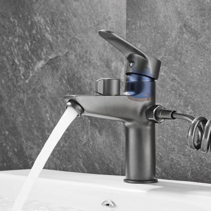 Bathroom Basin Faucet Cold Mixer Tap Shower Switchable