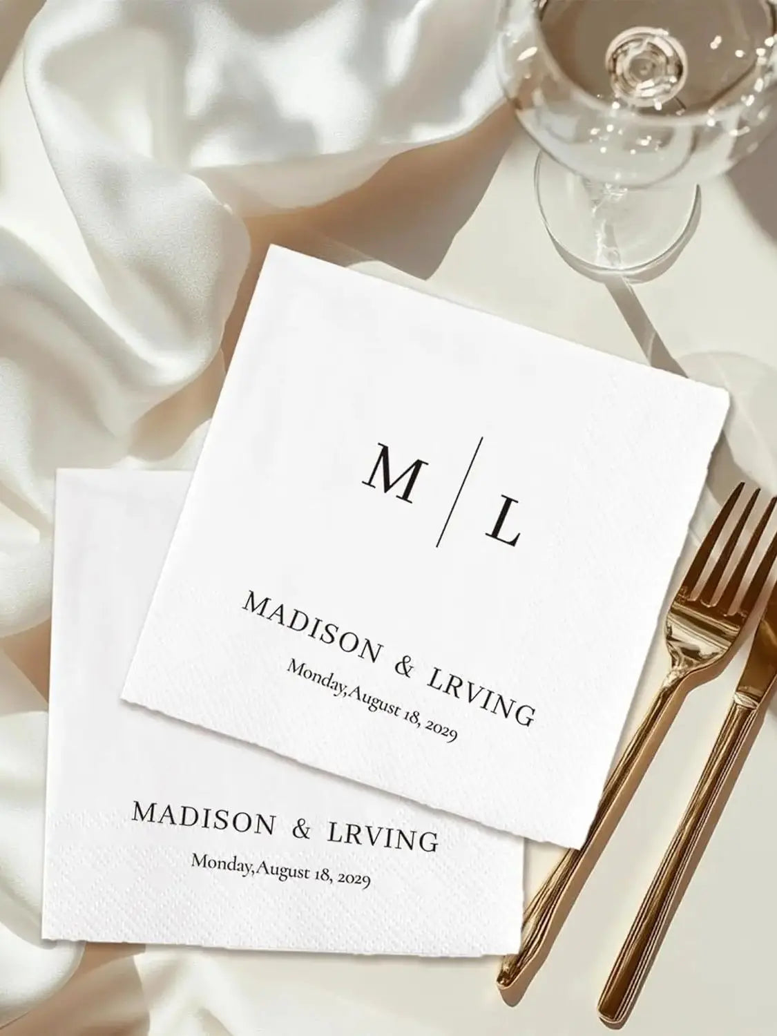 Personalized Paper Napkins Disposable Custom Wedding Napkins Of
