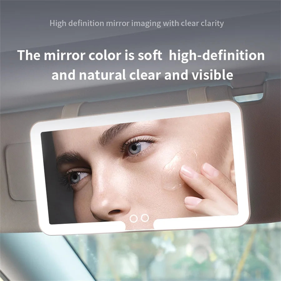 Universal Car Sun Visor Makeup Mirror Led Fill