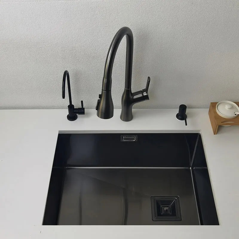 Nano Black Sink Above Counter Or Undermount Sinks