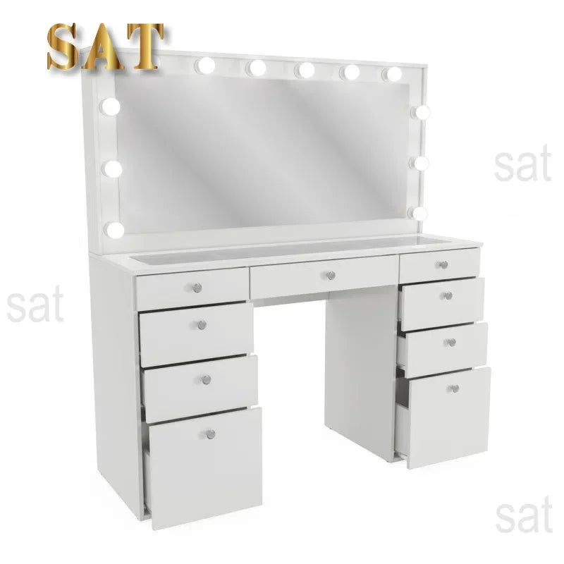 Led Makeup Mirror Colors Light Desktop Vanity Mirror