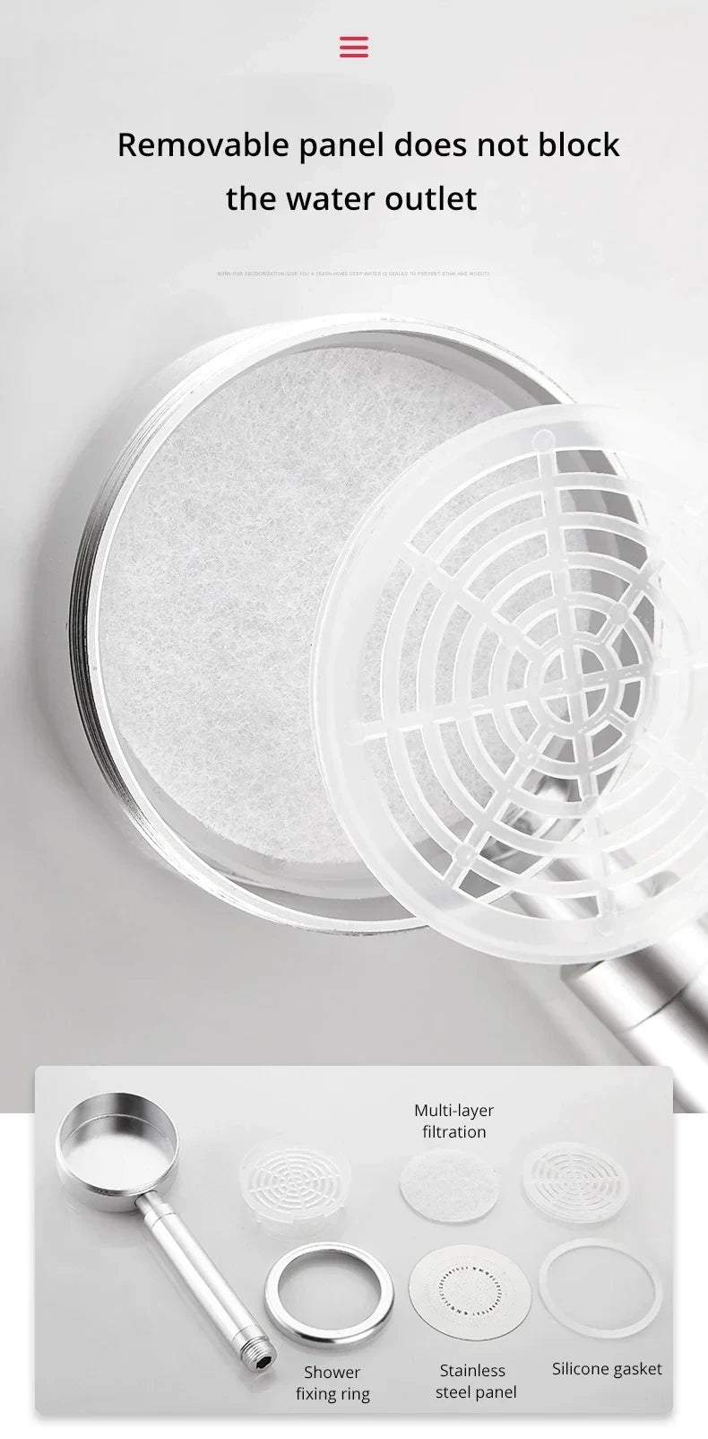 Stainless Steel Shower Faucet Cold Water Mixer G1/2