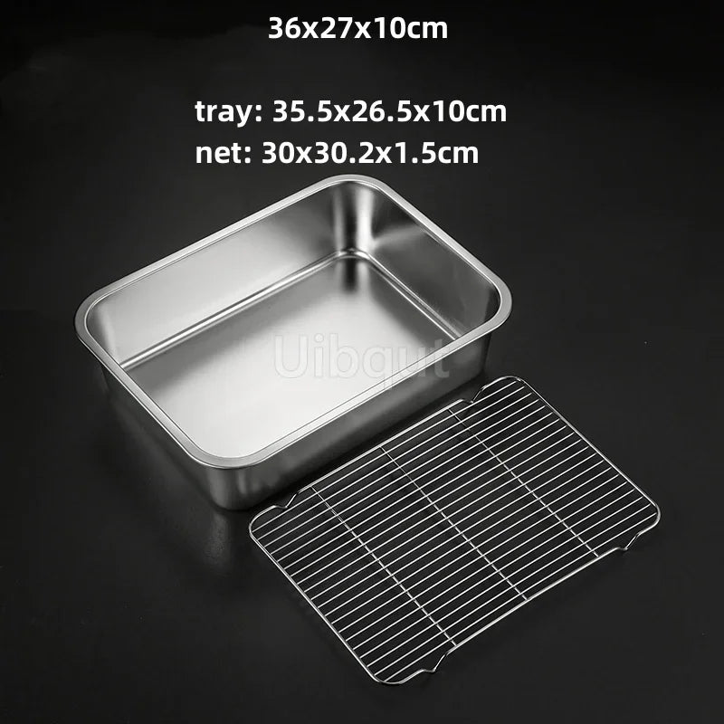 Deep Square Plate Basin Rack Pallet Stainless Steel