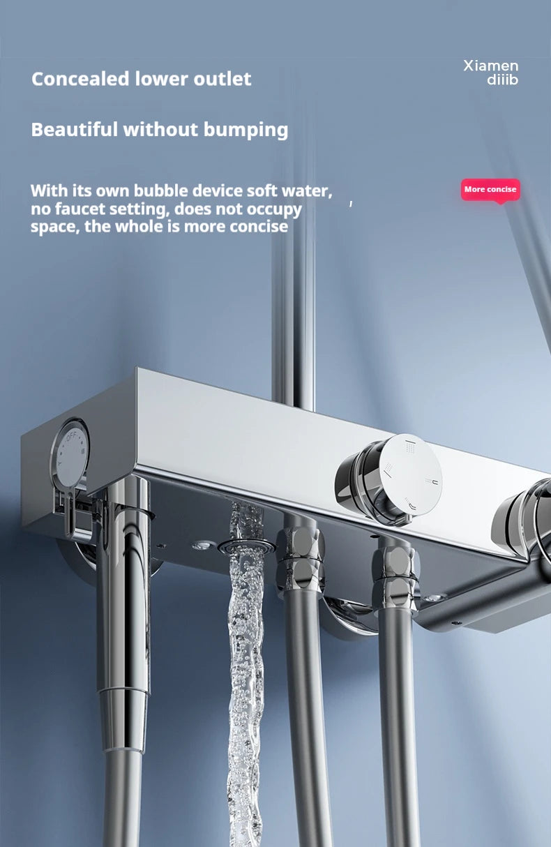 Diiib Large Panel Rain Shower Stainless Steel Combination