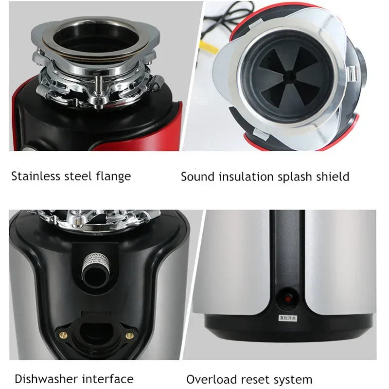 Super Quiet Sink Garbage Disposal Food Waste Disposer
