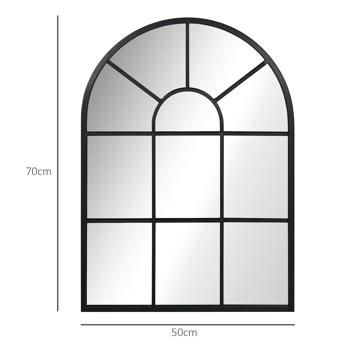 Homcom Decorative Wall Mirror 50x70 Cm Window Mirror