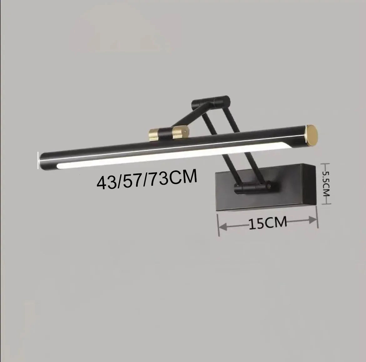 Mirror Front Light Bathroom Mirrors Cabinet Foldable Telescopic
