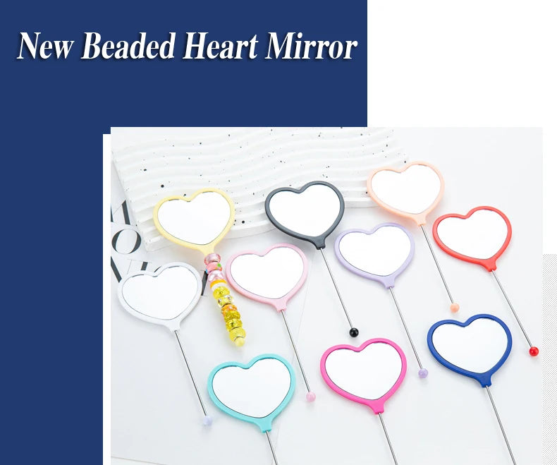 10pcs Diy Beaded Hand Mirror Creative - Beaded