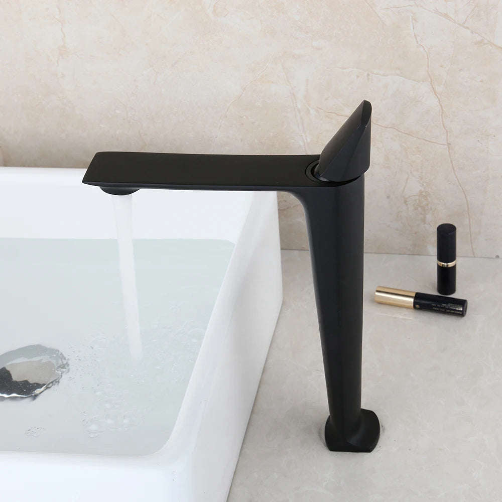 Kemaidi Rose Gold Bathroom Basin Sink Faucet Square