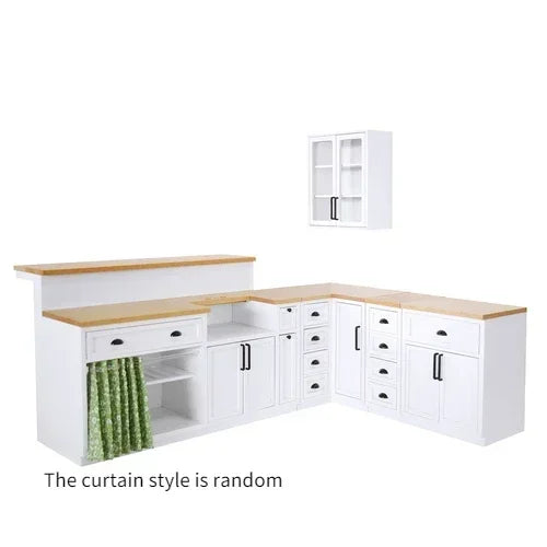 1/6 Scale Dollhouse Miniature Furniture Wooden Shelf Cabinet