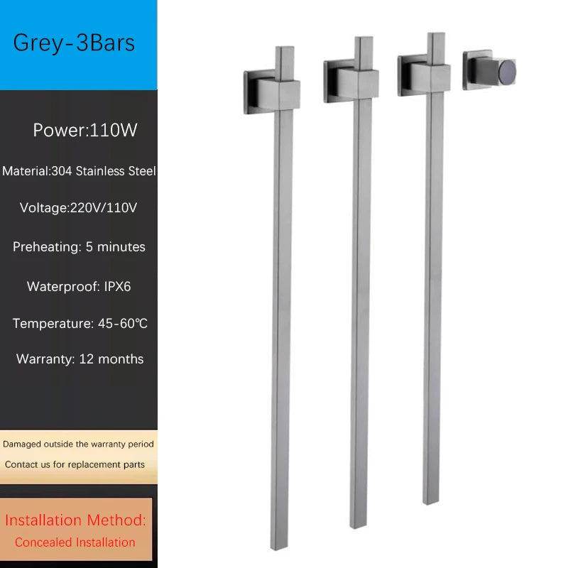 Oxg Smart Electric Heated Towel Rack Heated Bathroom