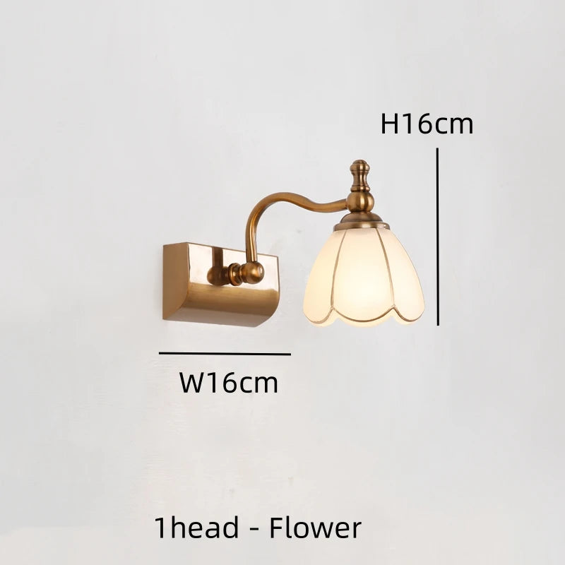 Modern Bathroom Vanity Light Fixtures 3-Light Milky Glass
