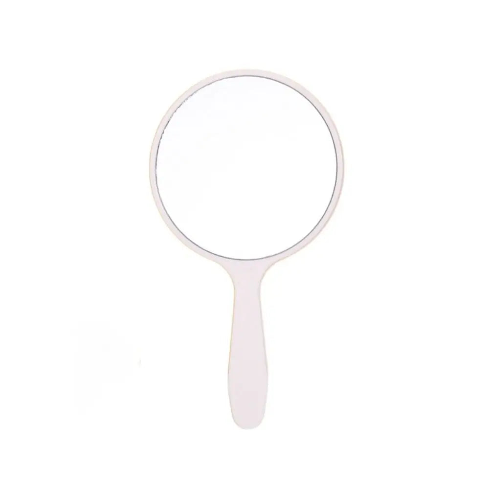 Diy Makeup Mirror Cute Handle Small Round Handheld
