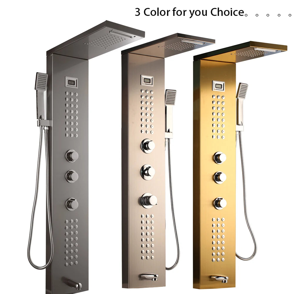 Kemaidi Shower Panel Tower System Digital Dispaly 4-Function