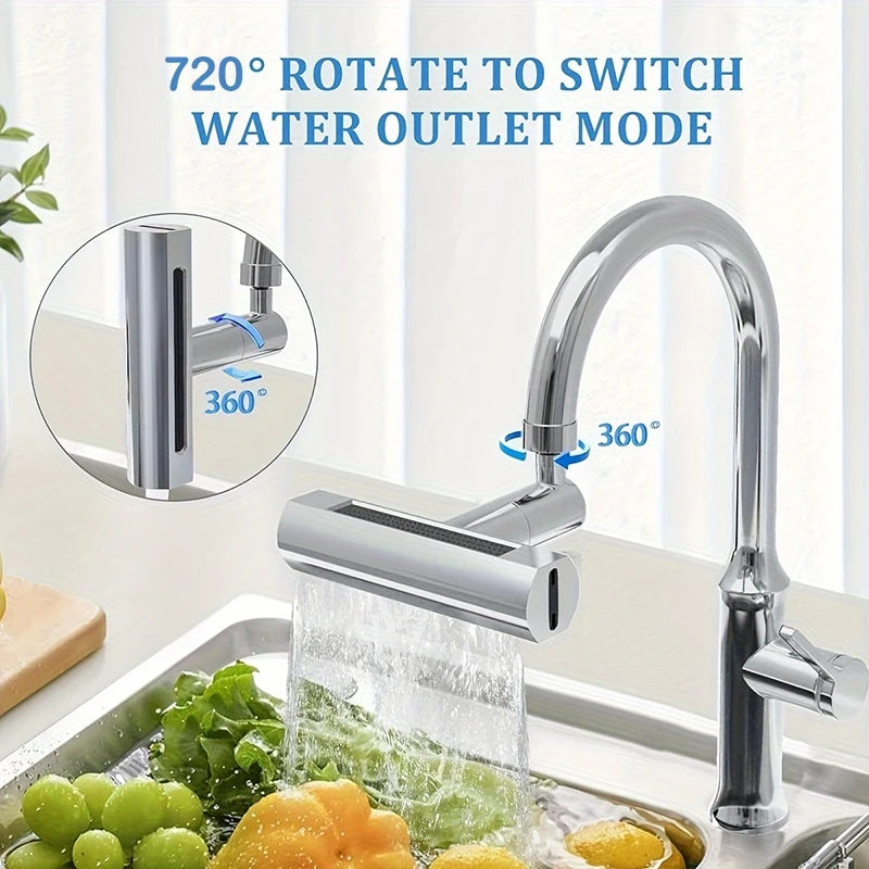Sink Faucet Connector Sink Waterfall Faucet Splash-Proof Artifact