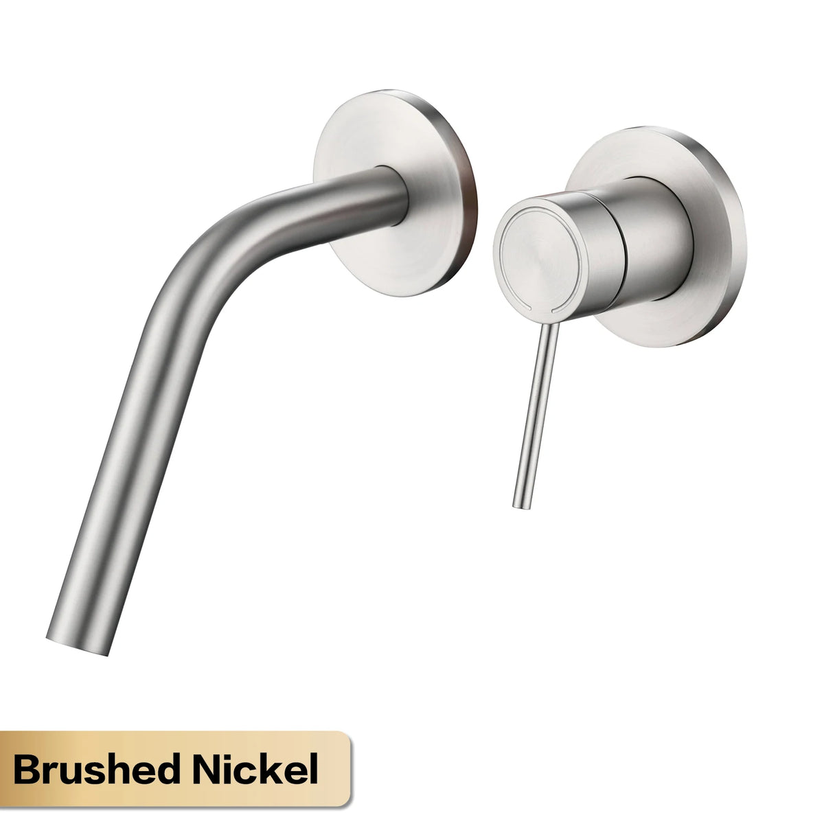 Luxury Brass Wall Mounted Bathroom Faucet Embedded Design